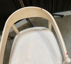 Open Box: Laguna Dining Chair - Performance Boucle Oatmeal, Sand Dune