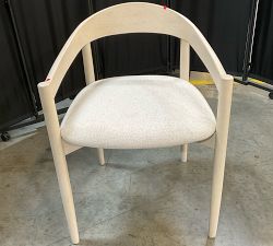 Open Box: Laguna Dining Chair - Performance Boucle Oatmeal, Sand Dune