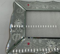 Open Box: LoveShackFancy Cut Glass Frame (5" x 7") - Silver