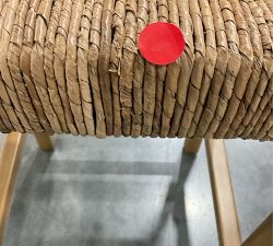 Open Box: Malibu Woven Counter Stool (24") - Honey