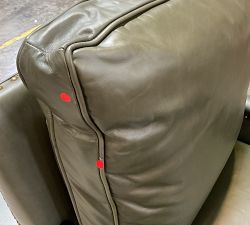 Open Box: Tyler Square Arm Manual Tall Recliner with Nailheads (41") - Vintage Hunter, Espresso