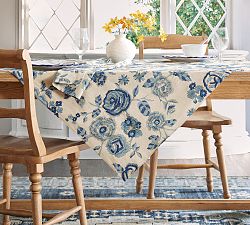 Skye Embroidered Cotton Table Throw