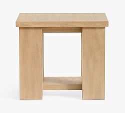 Open Box: Modern Farmhouse Rectangular Side Table (16") - Fog