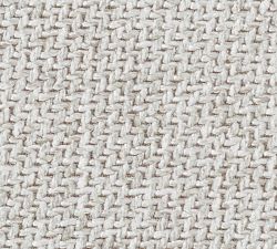 Open Box: Layton Upholstered Counter Stool (25.5") - Performance Heathered Basketweave Dove, Vintage Amber