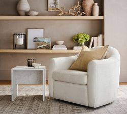 Sansome Square Marble Side Table (18")