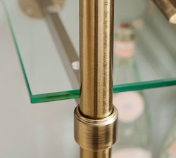 Everson Brass Tiered Shelves (36")