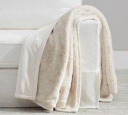 Faux Fur Alpaca Throw