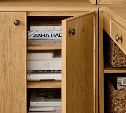 Hartford Peninsula Desk with Storage (102")