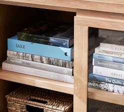 Pacific Glass Cabinet Bookcase (68")