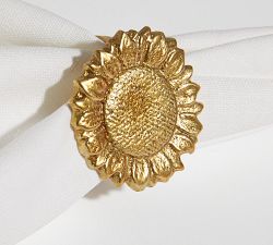 Sunflower Napkin Rings - Set of 4