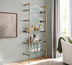 Everson Brass Tiered Shelves (36")