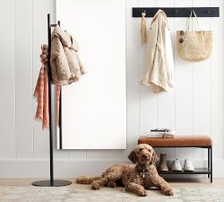 Maison Leather Entry Shoe Bench (28")