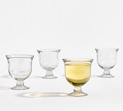 Willow Glass Goblets - Set of 4