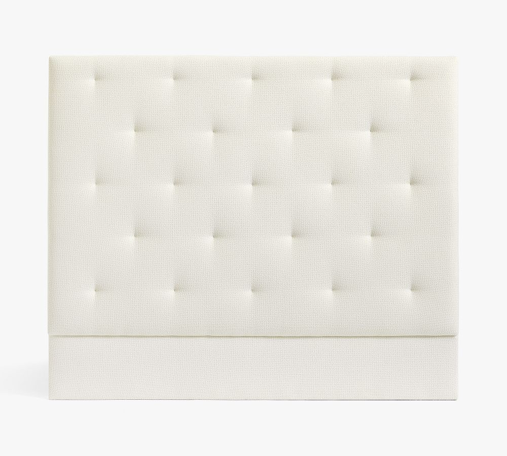Diamond Tufted Upholstered Wall Mounted Headboard by Pottery Barn