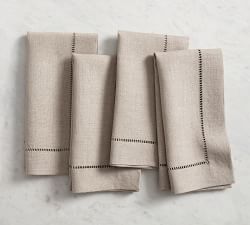 Linen Hemstitch Napkins - Set of 4