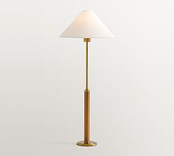 Chambers Leather Table Lamp (32")