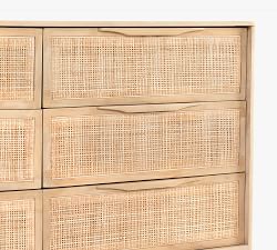 Dolores 6-Drawer Cane Dresser (58")