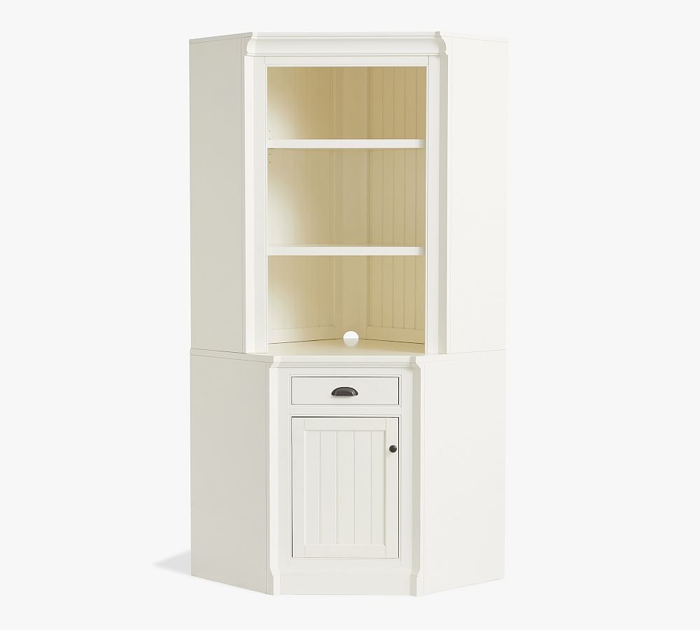 Aubrey Corner Bookcase with Storage Cabinet (49.5") by Pottery Barn