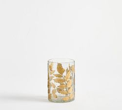Linden Botanical Hurricane Candle Holder | Pottery Barn