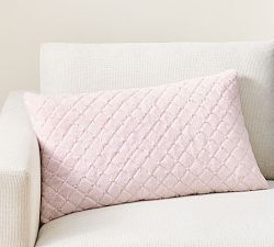 LoveShackFancy Faux Fur Pearl Lumbar Pillow Cover