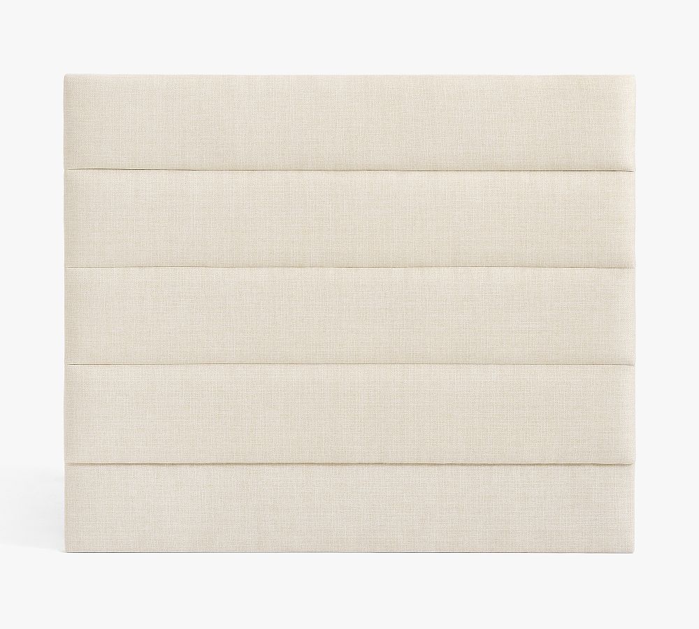 Panel Tufted Upholstered Wall Mounted Headboard by Pottery Barn