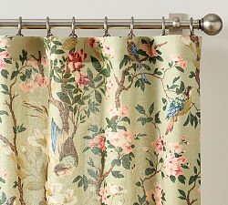 Open Box: Nola Printed Curtain, 50"W x 84"L - Green Multi