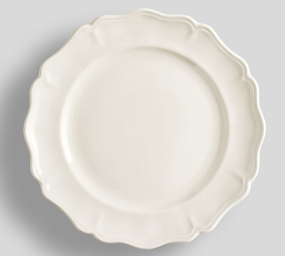 Heirloom Stoneware Dinner Plates - Set of 4 - Set of 4 - White