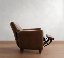 Irving Square Arm Leather Recliner