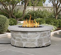 Jaren Round Stone Propane Fire Pit Table (40")
