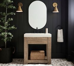 Vintage Pill Shaped Mirror