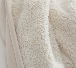 Faux Sheepskin Throw