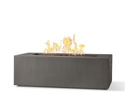 Arbor Concrete Rectangular Fire Pit Table (60")