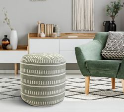 Canaan Recycled Yarn Outdoor Pouf