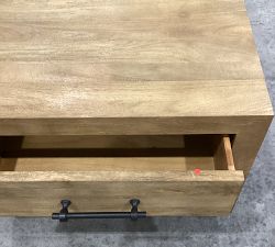 Open Box: Oakleigh 2-Drawer Nightstand (32"), Traditional Hardware - Heirloom Wheat