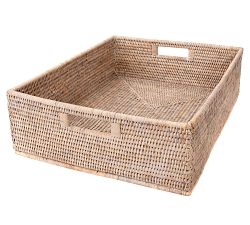 Tava Handwoven Rattan Rectangular Storage Basket
