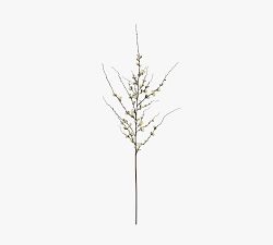 Faux Peach Blossom Half Dozen Stems