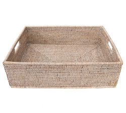 Tava Handwoven Rattan Rectangular Storage Basket