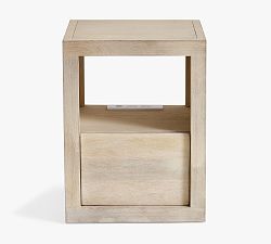 Open Box: Cayman Charging Nightstand (16") - Biscotti