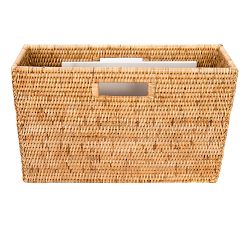 Tava Handwoven Rattan Rectangular Magazine Holder