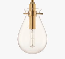 Mayla LED Glass Pendant (8"-18")