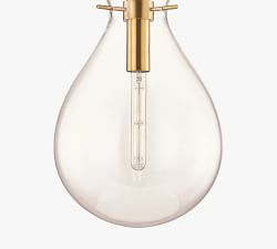 Mayla LED Glass Pendant (8"-18")