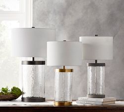 Murano Metal &amp; Glass Table Lamp (24"-31")