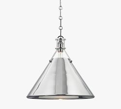 Jocelyn Flared Metal Pendant (9.5"-16")