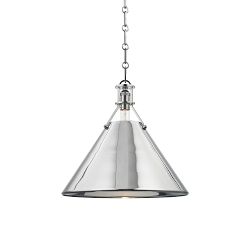 Jocelyn Flared Metal Pendant (9.5"-16")