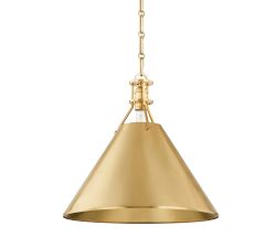 Jocelyn Flared Metal Pendant (9.5"-16")