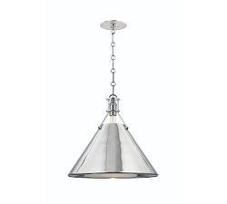 Jocelyn Flared Metal Pendant (9.5"-16")