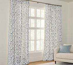 Open Box: Iris Floral Curtain