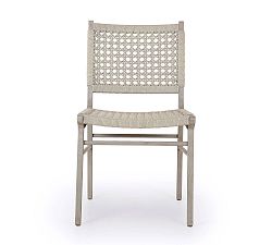 Open Box: Brosh Teak &amp; Rope Outdoor Dining Chair - Weathered Gray
