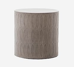 Woolf Concrete Round Outdoor End Table (20")