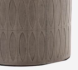 Woolf Concrete Round Outdoor End Table (20")